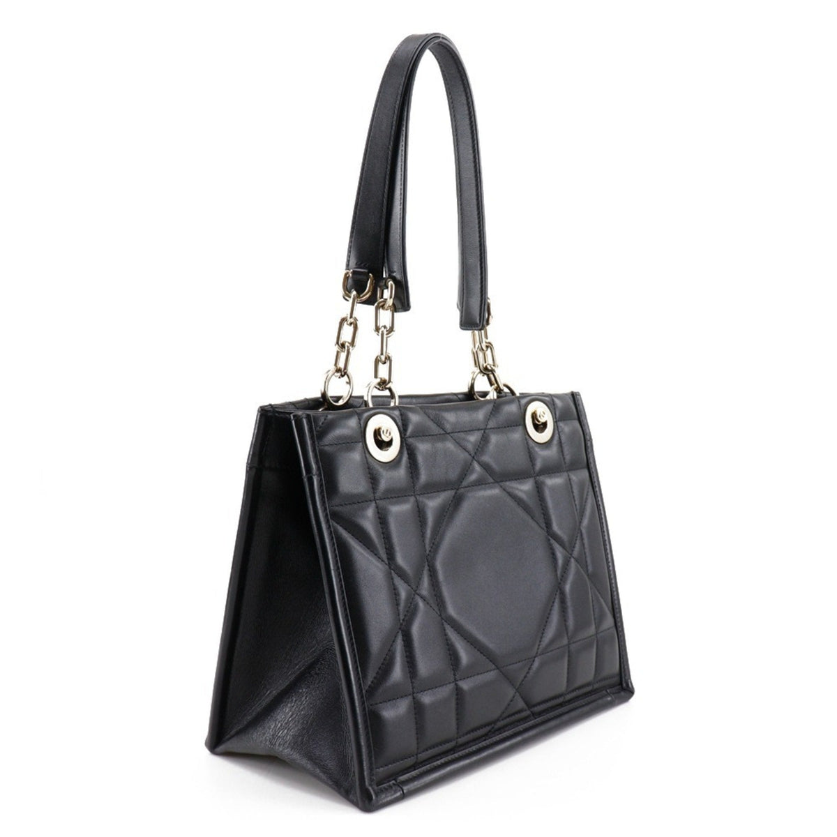 Christian Dior Black Leather Tote Bag Style 5 Rovelle Bags
