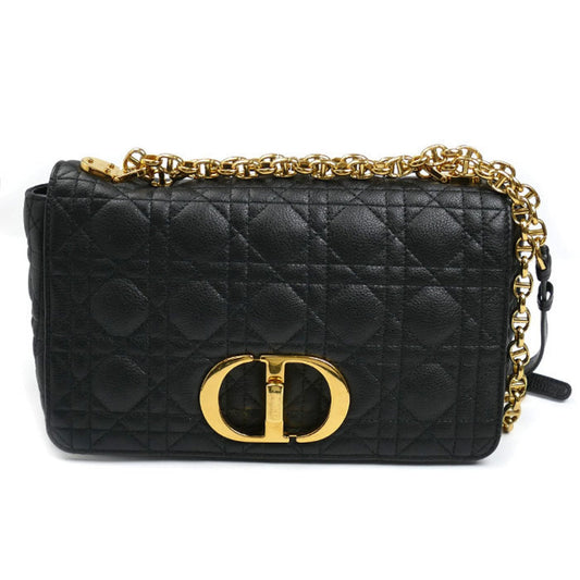 Christian Dior Black Leather Shoulder Bag Style 11 Rovelle Bags
