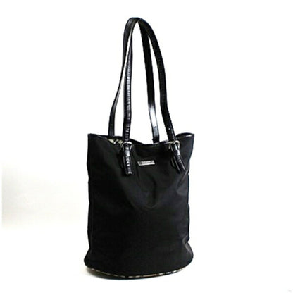 Burberry Blue Label Black Blue Brown Nylon Tote Bag ( )