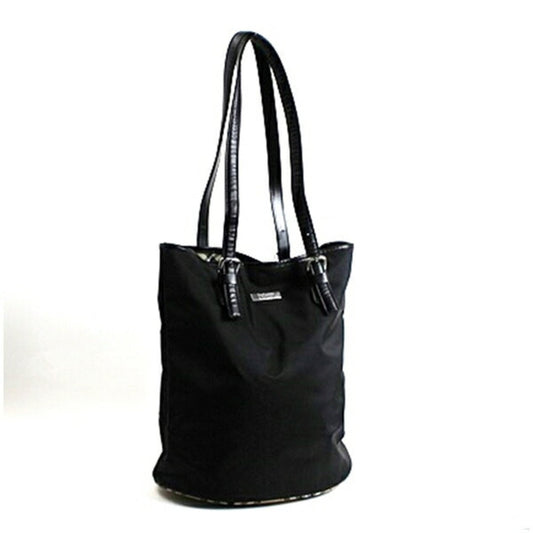 Burberry Blue Label Black Blue Brown Nylon Tote Bag ( )
