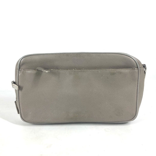Christian Dior Gray Leather Clutch Bag Pouch Rovelle Bags