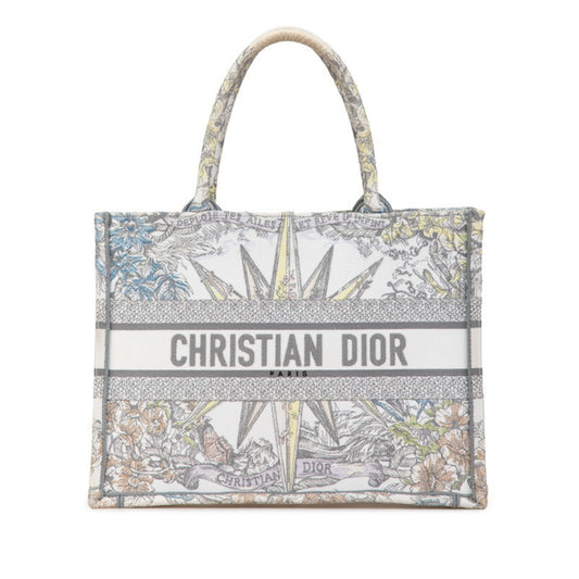 Christian Dior Multi-Color White Jacquard Tote Bag Rovelle Bags