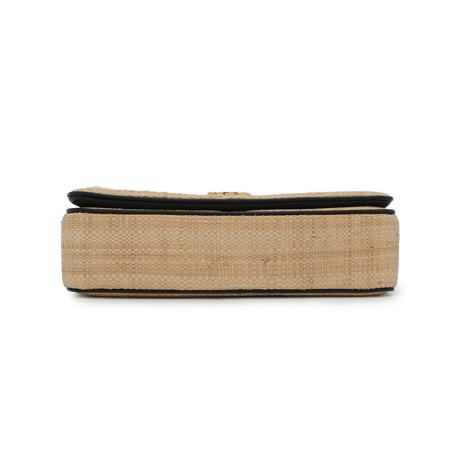 Burberry Beige Raffia Leather Shoulder Bag ( )