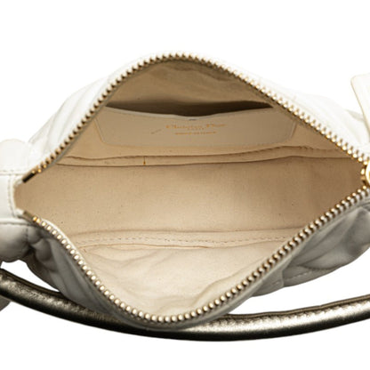 Christian Dior White Leather Shoulder Bag Style 3 Rovelle Bags