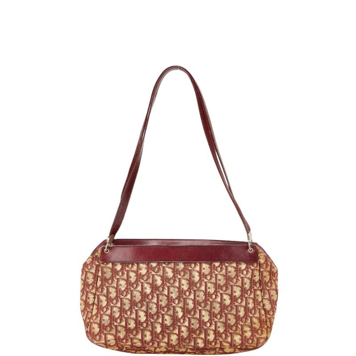 Christian Dior Trotter Red Brown Canvas Handbag Shoulder Bag Rovelle Bags