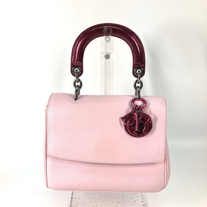 Christian Dior Metallic Pink Leather Leather Handbag Shoulder Bag Rovelle Bags