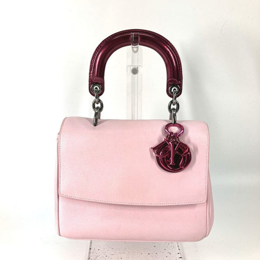 Christian Dior Metallic Pink Leather Leather Handbag Shoulder Bag Rovelle Bags