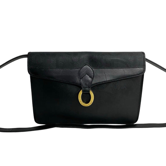 Christian Dior Black Leather Pvc Pochette Shoulder Bag Rovelle Bags