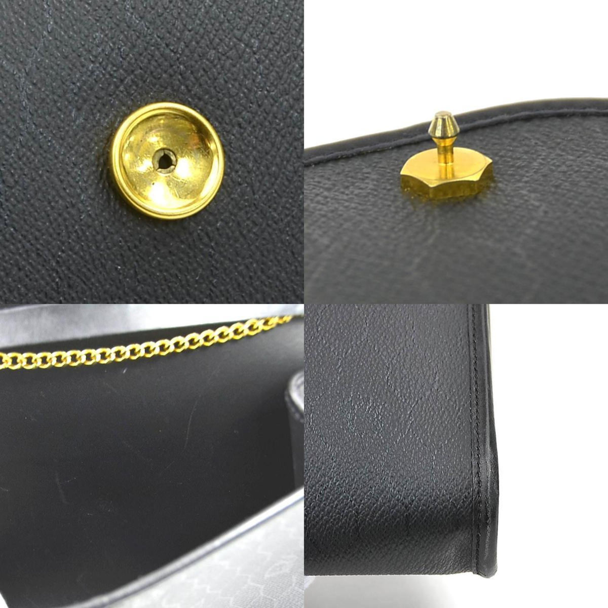 Christian Dior Black Leather Shoulder Bag Style 16 Rovelle Bags