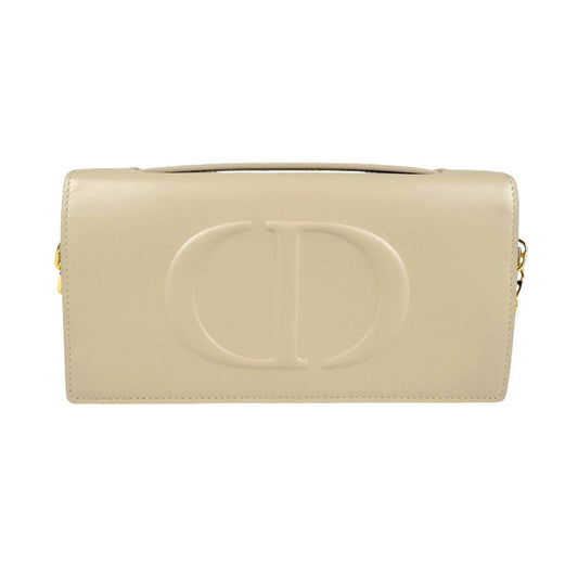Christian Dior Beige Leather Shoulder Bag Leather Rovelle Bags