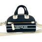 Christian Dior Navy White Leather Handbag Shoulder Bag Rovelle Bags