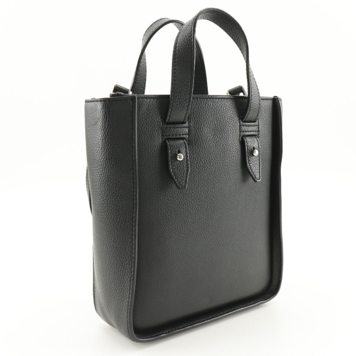 Christian Dior Black Leather Handbag Shoulder Bag Tote Bag Leather Rovelle Bags