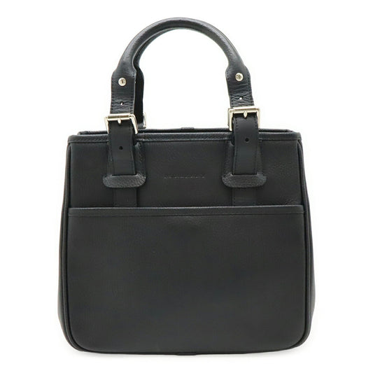 Burberry Black Leather Handbag Tote Bag ( )