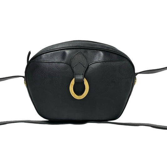 Christian Dior Black Leather Pvc Pochette Shoulder Bag Leather Rovelle Bags