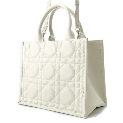 Christian Dior White Leather Handbag Leather Rovelle Bags