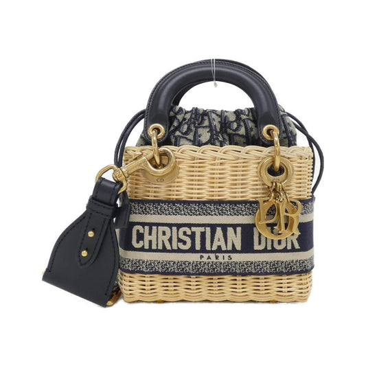 Christian Dior Blue Multi-Color Canvas Handbag Rovelle Bags