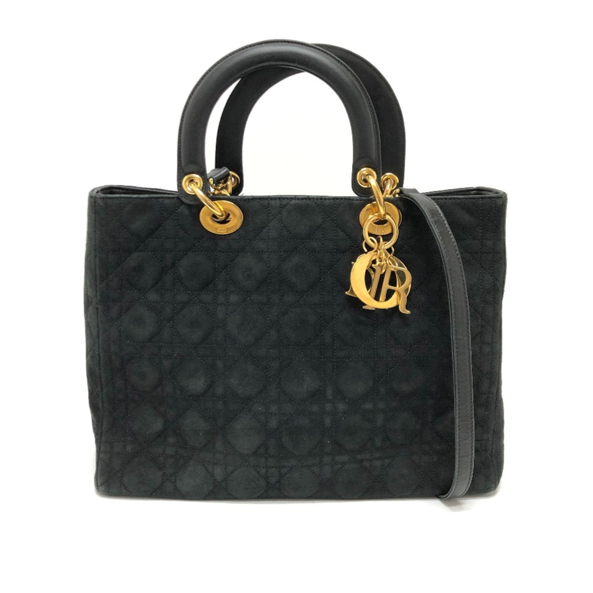 Christian Dior Black Leather Handbag Style 16 Rovelle Bags
