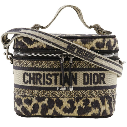 Christian Dior Beige Canvas Handbag Vanity Bag Rovelle Bags