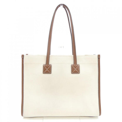 Burberry Brown White Handbag Tote Bag ( )
