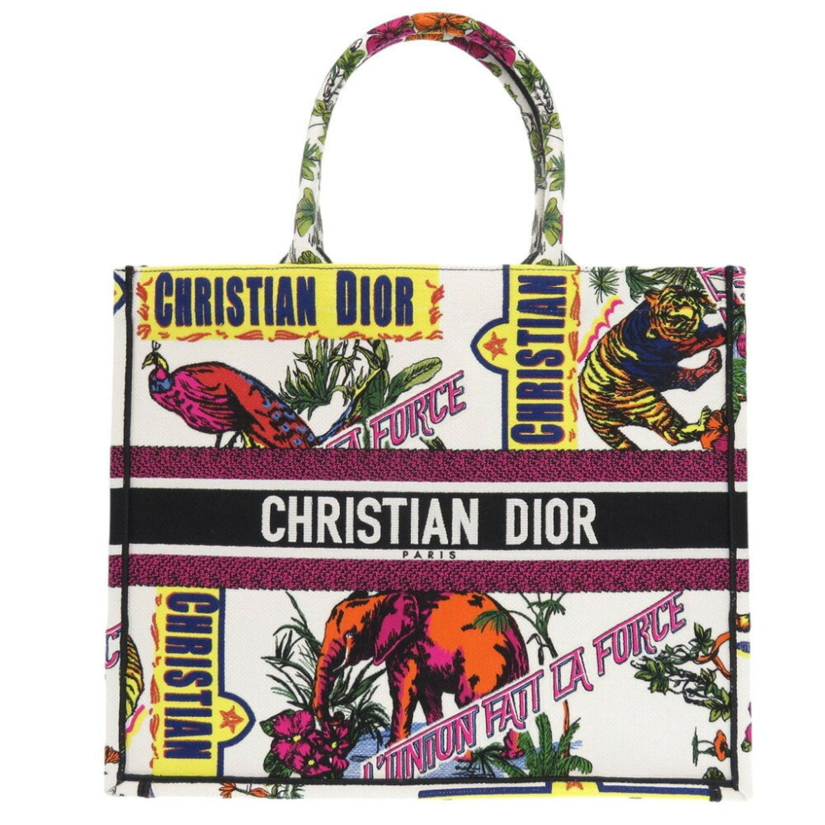 Christian Dior White Canvas Tote Bag Rovelle Bags