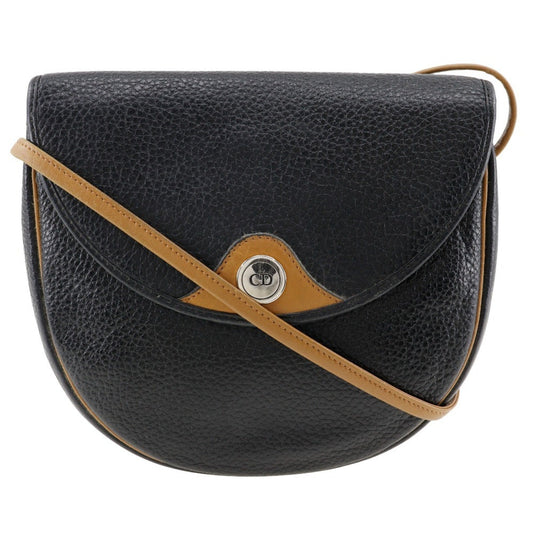 Christian Dior Black Leather Pochette Shoulder Bag Style 8 Rovelle Bags