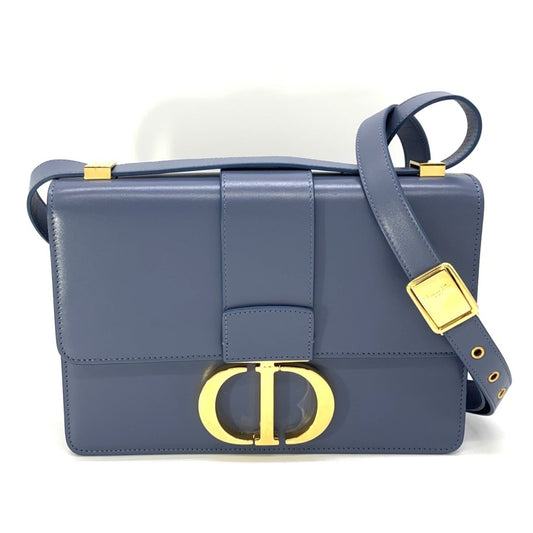 Christian Dior Blue Leather Shoulder Bag Style 10 Rovelle Bags
