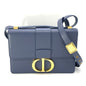 Christian Dior Blue Leather Shoulder Bag Style 10 Rovelle Bags