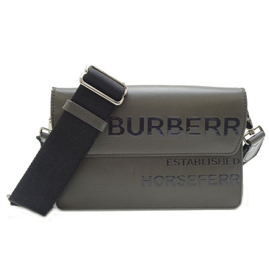 Burberry Brown Coated Canvas Shoulder Bag ( )