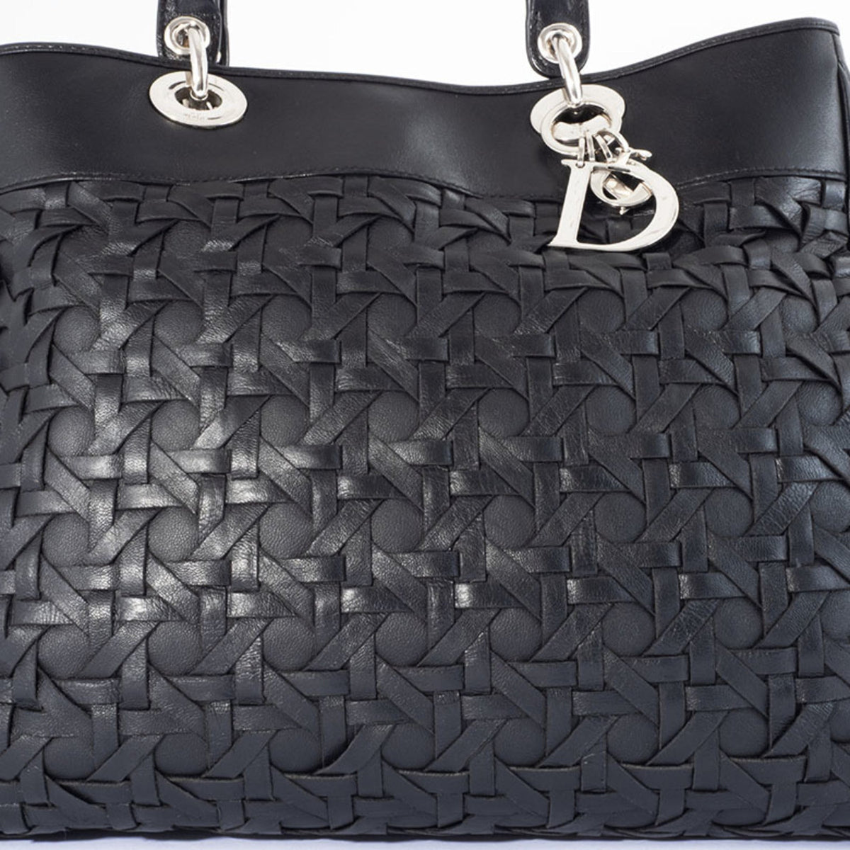 Christian Dior Black Leather Handbag Style 14 Rovelle Bags