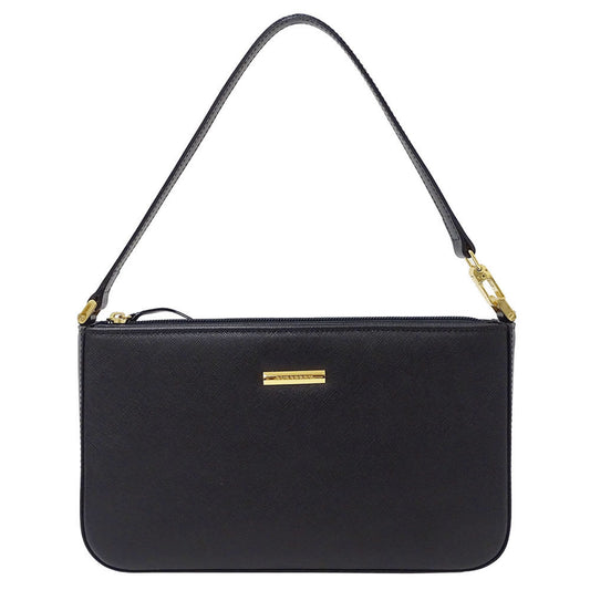 Burberry Black Leather Shoulder Bag ( )