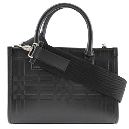 Burberry Black Leather Handbag ( )