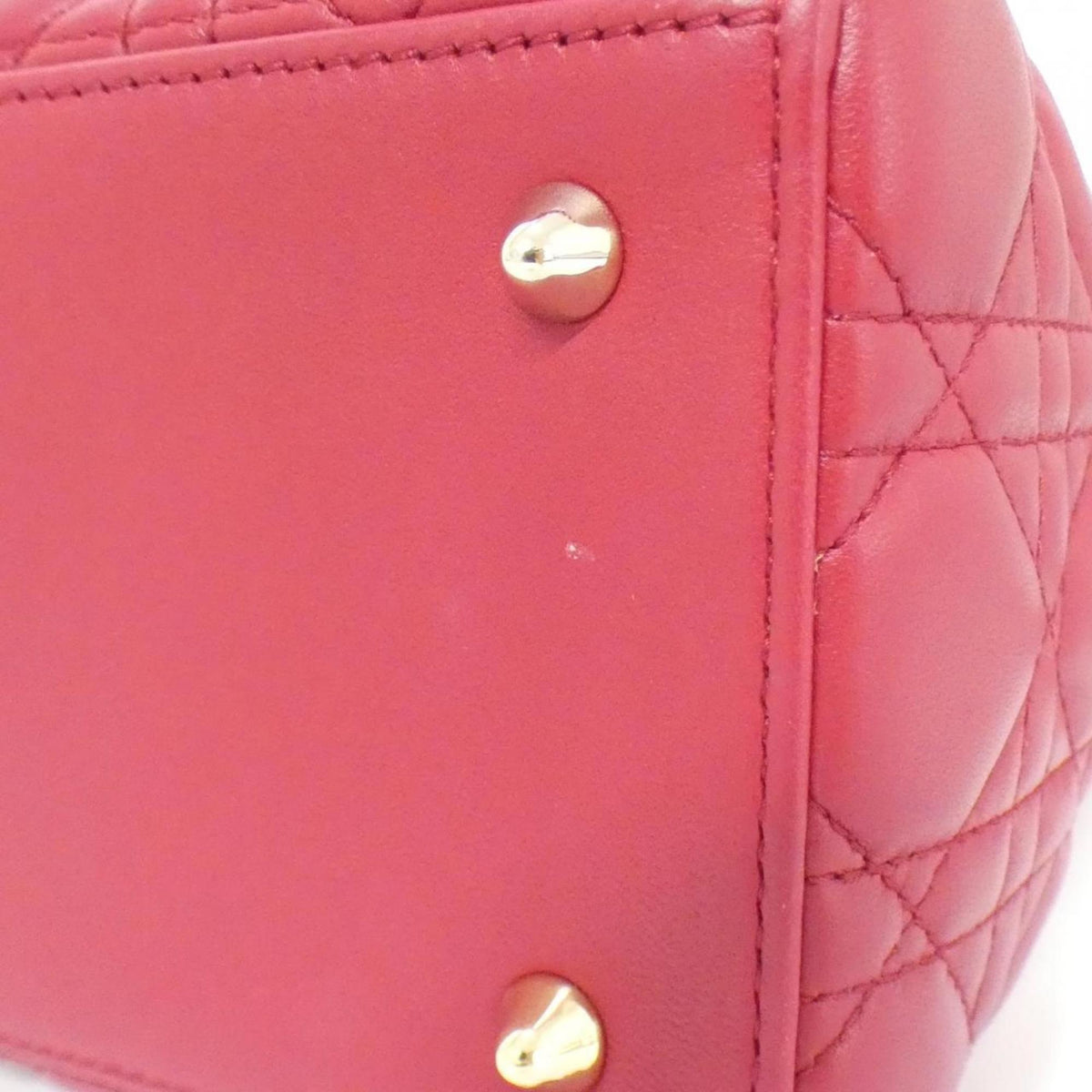 Christian Dior Cherry Red Leather Handbag Rovelle Bags