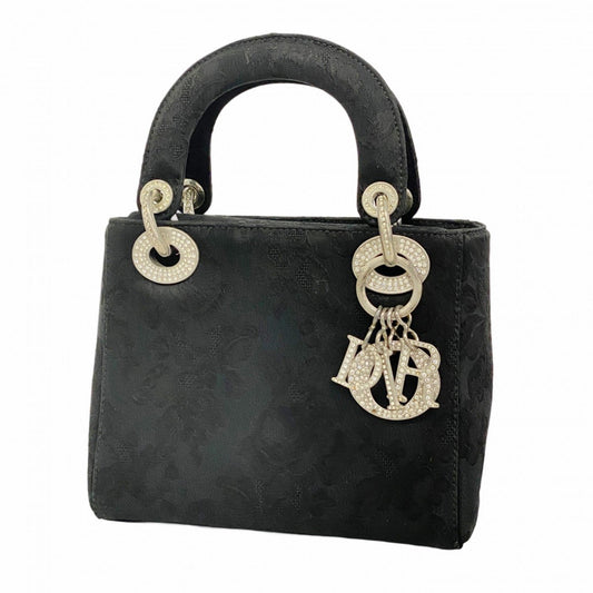 Christian Dior Black Nylon Canvas Handbag Rovelle Bags