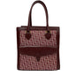 Christian Dior Red Color Canvas Leather Handbag Tote Bag Rovelle Bags