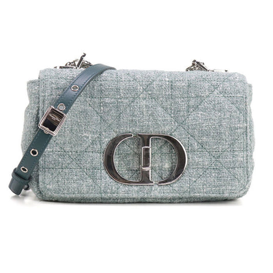 Christian Dior Green Tweed Shoulder Bag Rovelle Bags