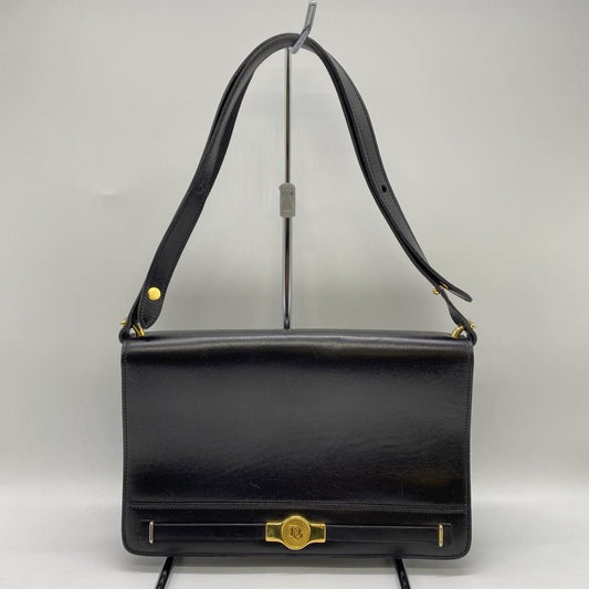 Christian Dior Black Leather Shoulder Bag Style 14 Rovelle Bags