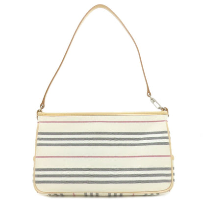 Burberry Beige Canvas Handbag ( )