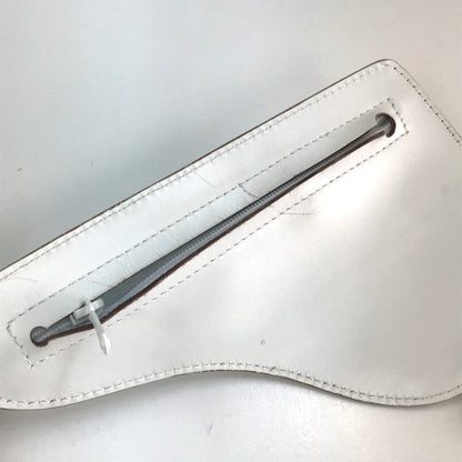 Christian Dior White Leather Fanny Pack Pouch Saddle Bag Rovelle Bags