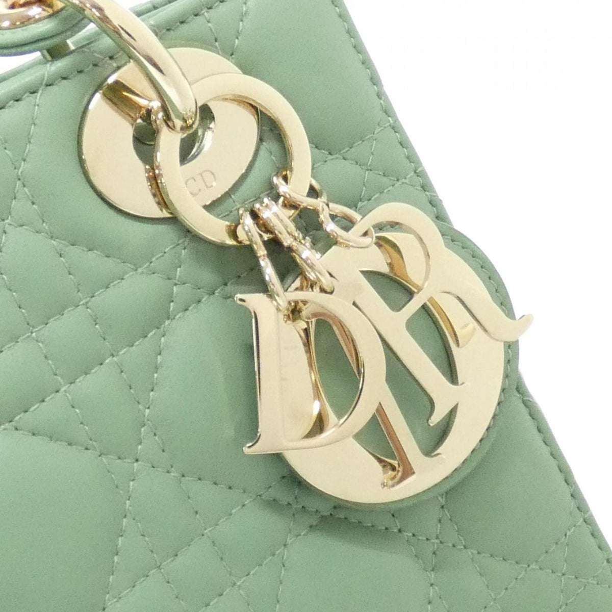 Christian Dior Gold Leather Handbag Leather Rovelle Bags