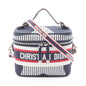 Christian Dior Navy Red Color White Canvas Handbag Weekend Bag Rovelle Bags