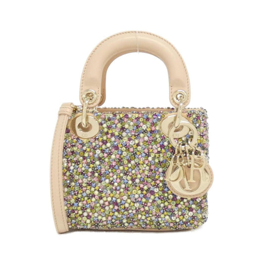 Christian Dior Multi-Color Leather Rhinestone Shoulder Bag Rovelle Bags