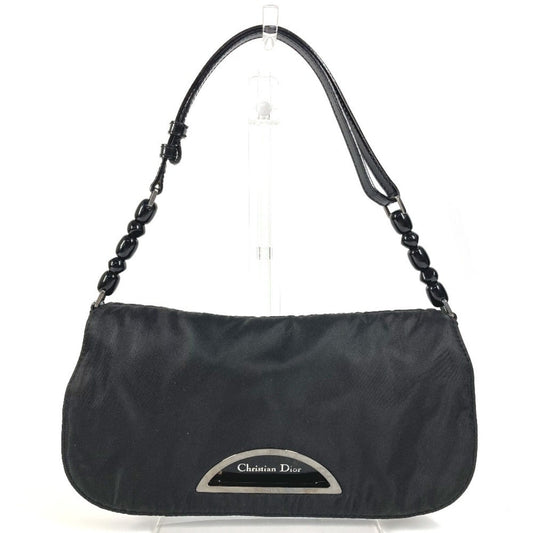 Christian Dior Black Monogram Nylon Pouch Shoulder Bag Rovelle Bags