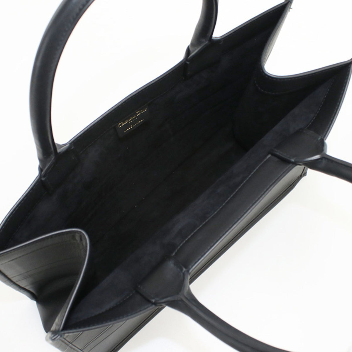 Christian Dior Black Leather Tote Bag Style 3 Rovelle Bags