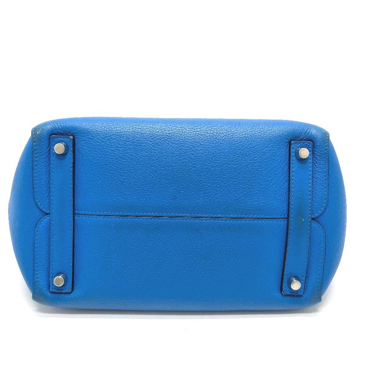 Christian Dior Blue Leather Handbag Shoulder Bag Tote Bag Rovelle Bags