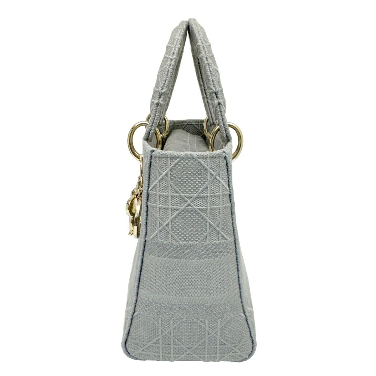 Christian Dior Gray Canvas Handbag Shoulder Bag Rovelle Bags