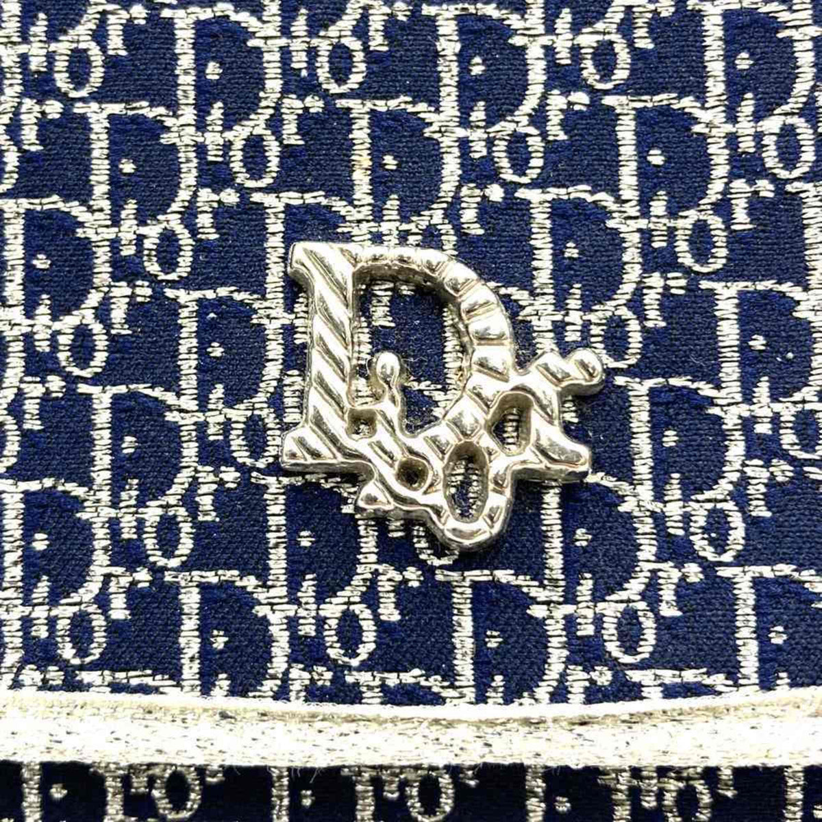 Christian Dior Navy Canvas Shoulder Bag Style 2 Rovelle Bags