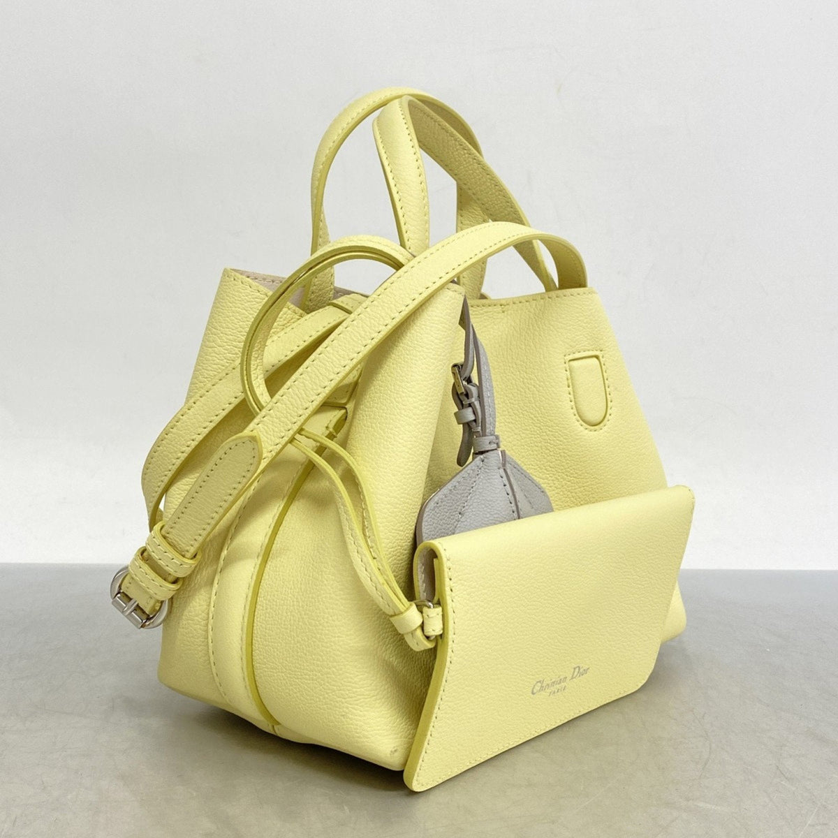 Christian Dior Yellow Leather Handbag Rovelle Bags