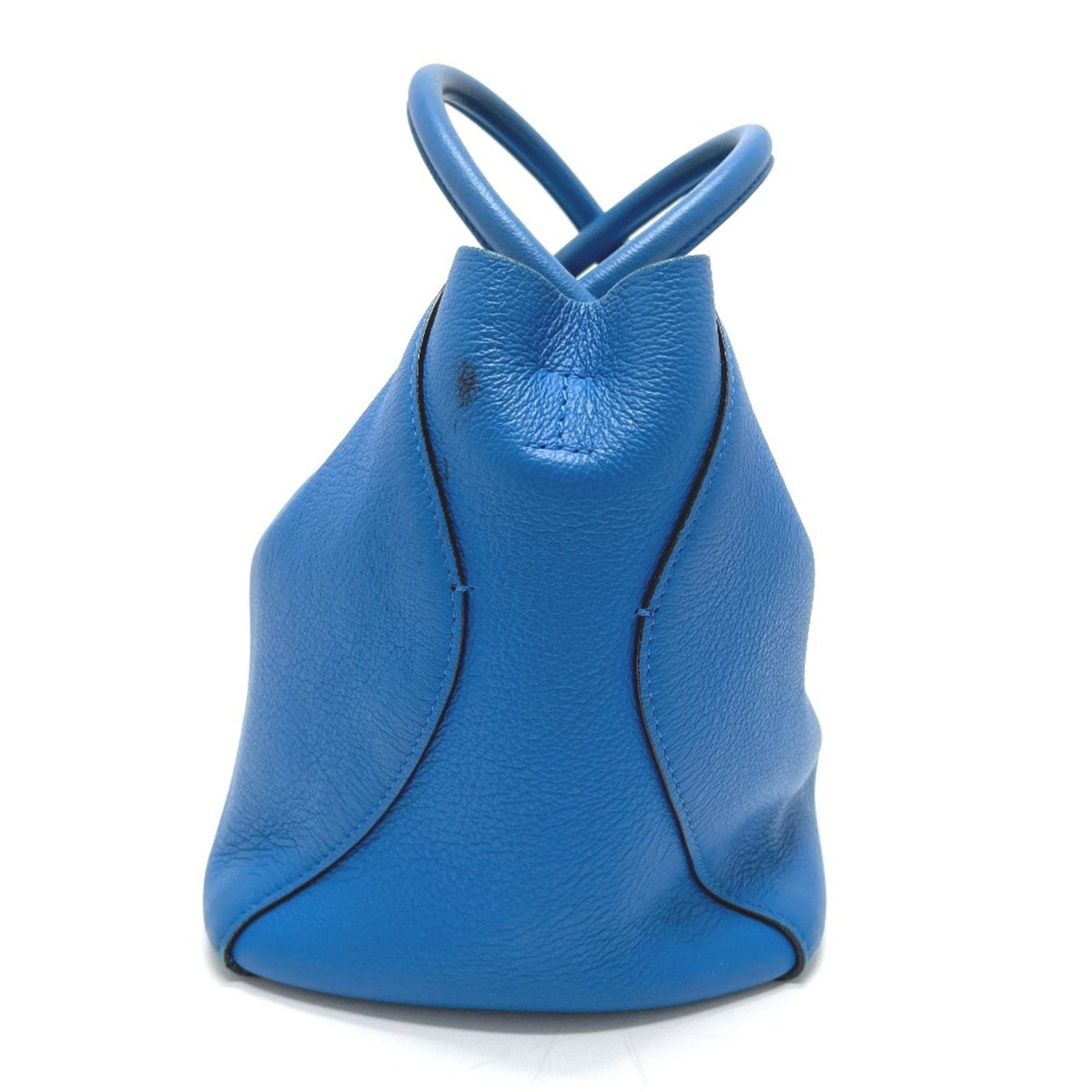 Christian Dior Blue Leather Tote Bag Leather Rovelle Bags