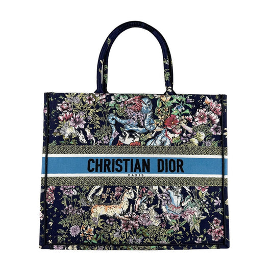 Christian Dior Multi-Color Navy Canvas Shoulder Bag Rovelle Bags
