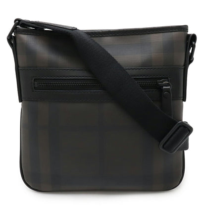 Burberry Black Brown Khaki Brown Pvc Shoulder Bag ( )
